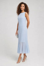 Elegant Chiffon Hem Mermaid Dress