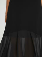 Chiffon hem dress