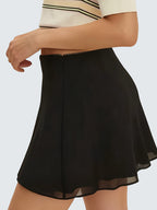 Elegant chiffon mini skirt