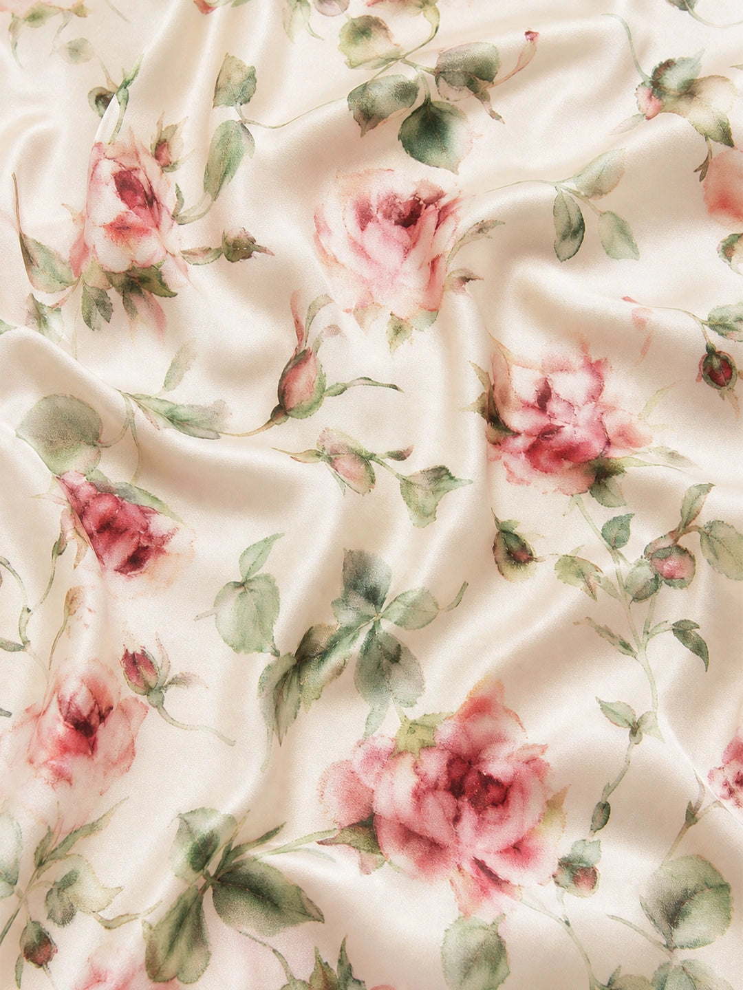 Cowl Neck Rose Print Maxi Dress