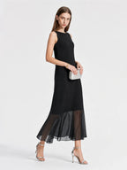 Elegant Chiffon Hem Mermaid Dress