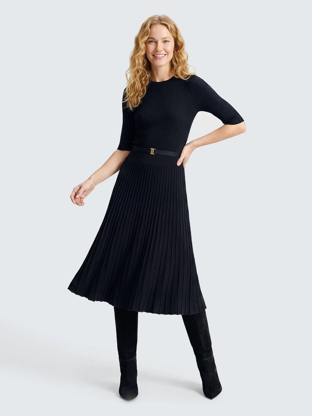 Belted Midi Dress Secondary image