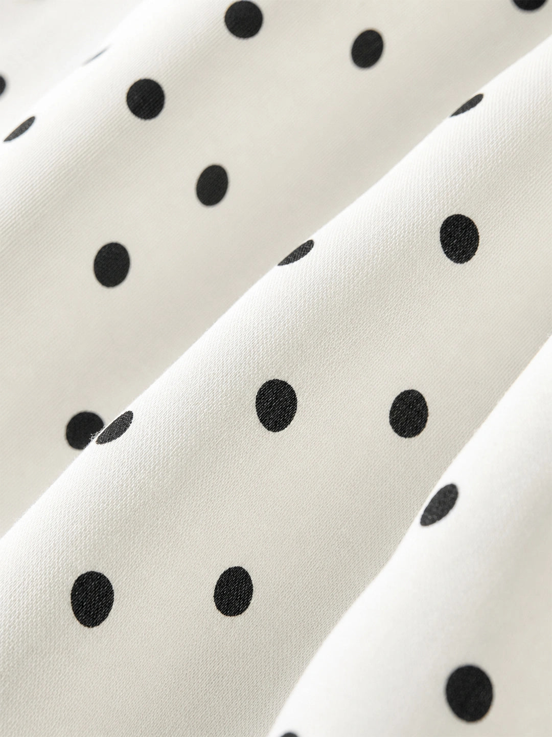 French Polka Dot Tie Waist Slit Midi Dress