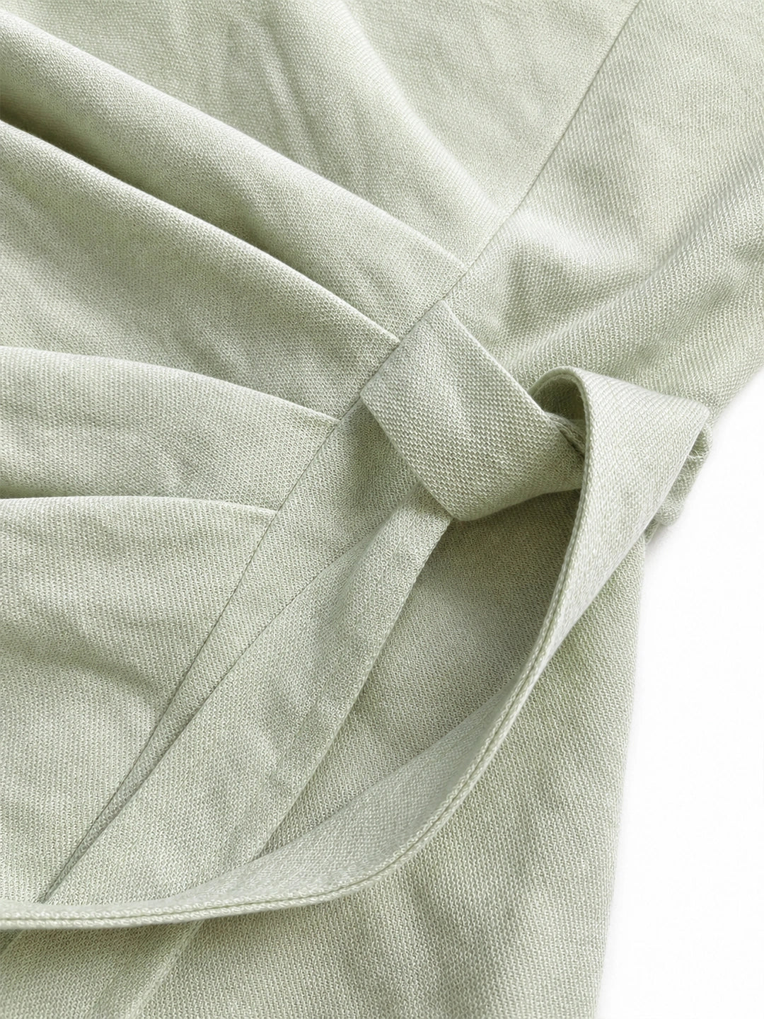 Elegant Lyocell Ruched Tie Waist Blouse