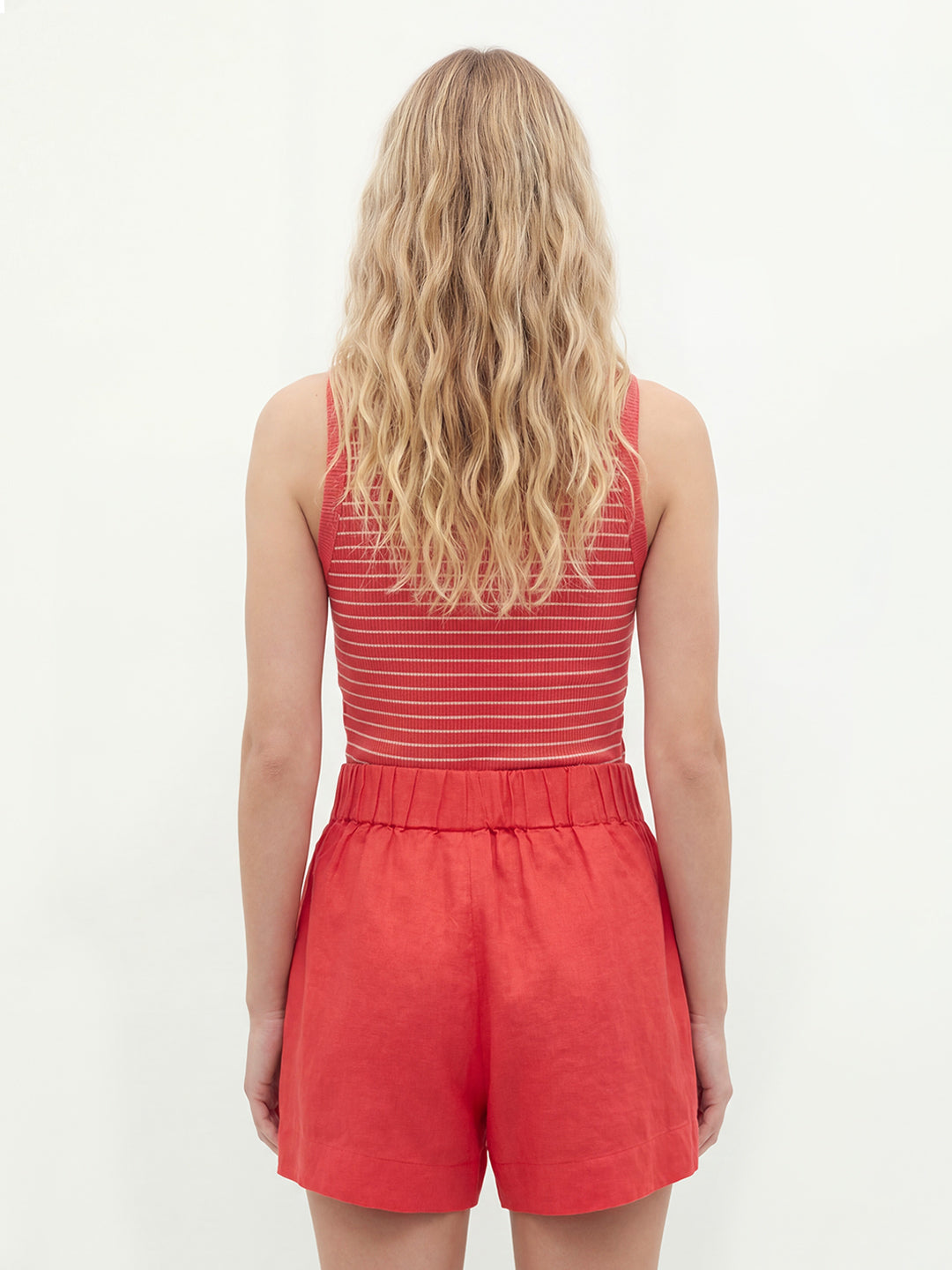 Gathered Core Linen Short