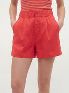 Gathered Core Linen Short