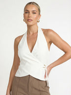 Halter Neck Backless Tank Top