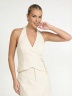 Halter Neck Backless Tank Top