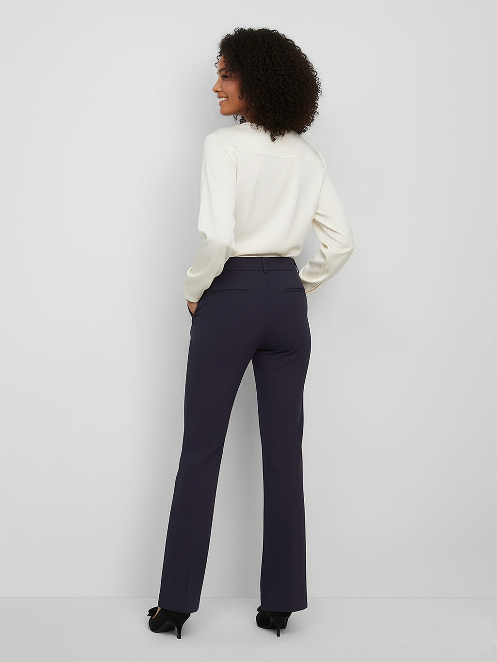 High-Waisted Commuter Suit Pants