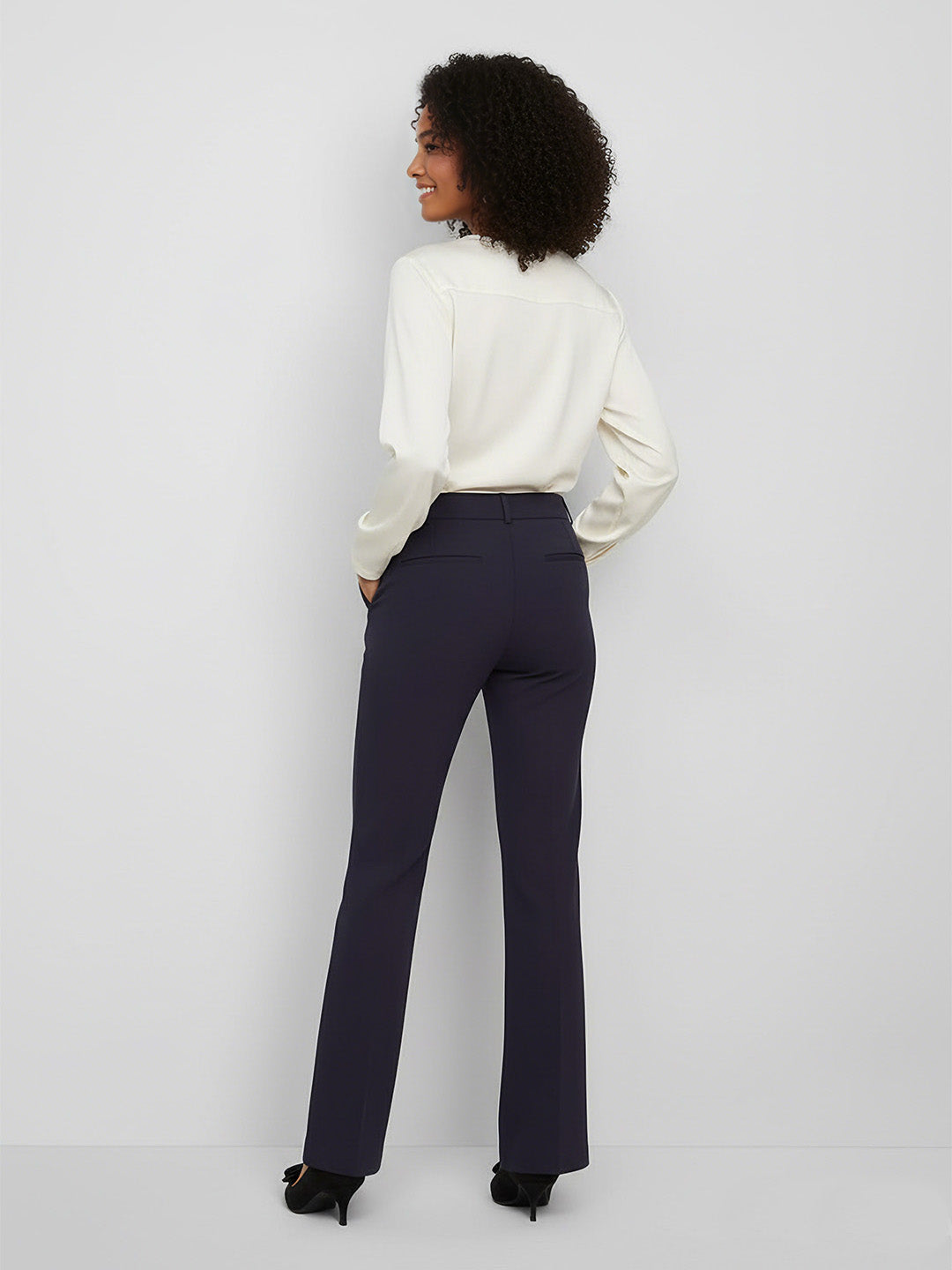 High-Waisted Commuter Suit Pants