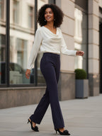 High-Waisted Commuter Suit Pants