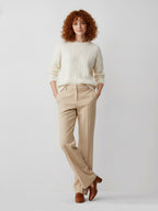High-Waisted Commuter Suit Pants