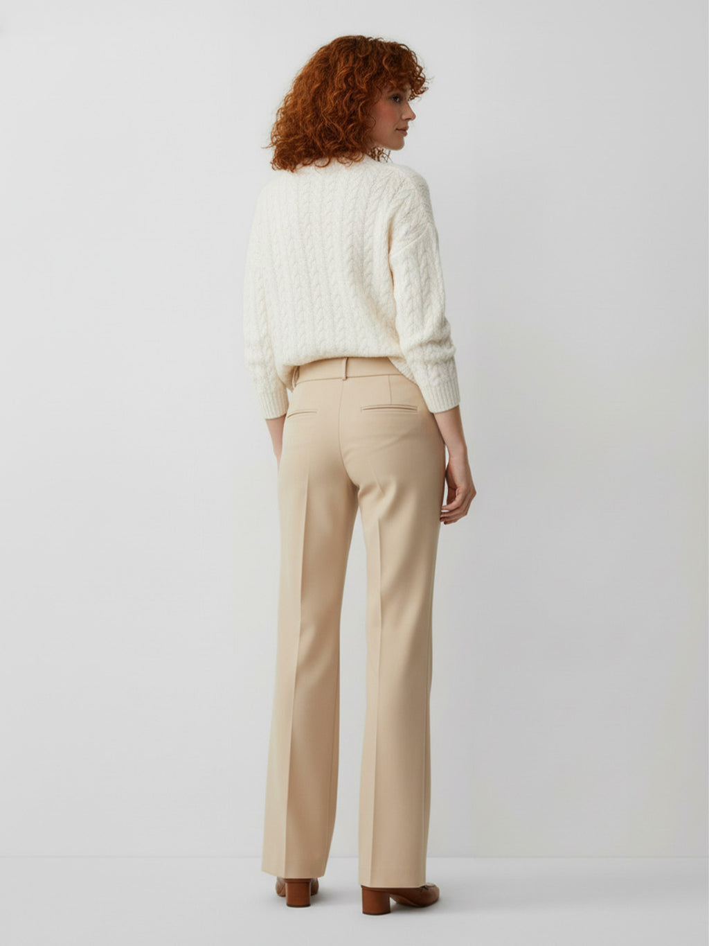 High-Waisted Commuter Suit Pants