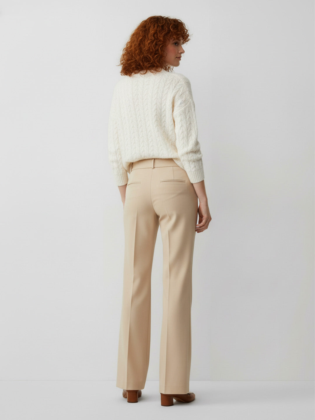 High-Waisted Commuter Suit Pants