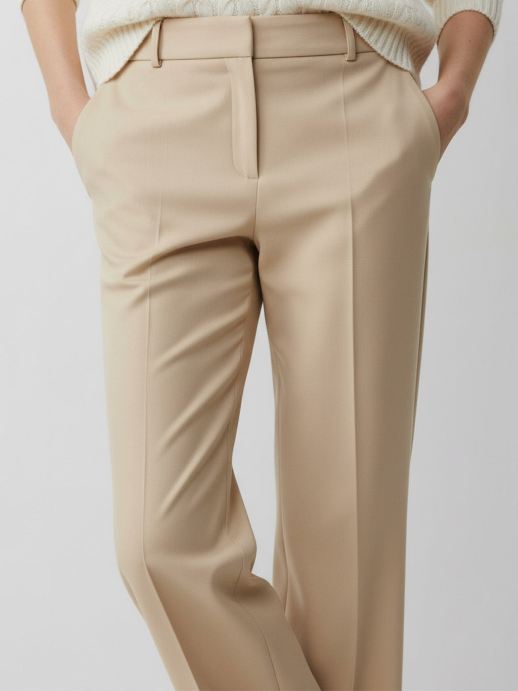 High-Waisted Commuter Suit Pants