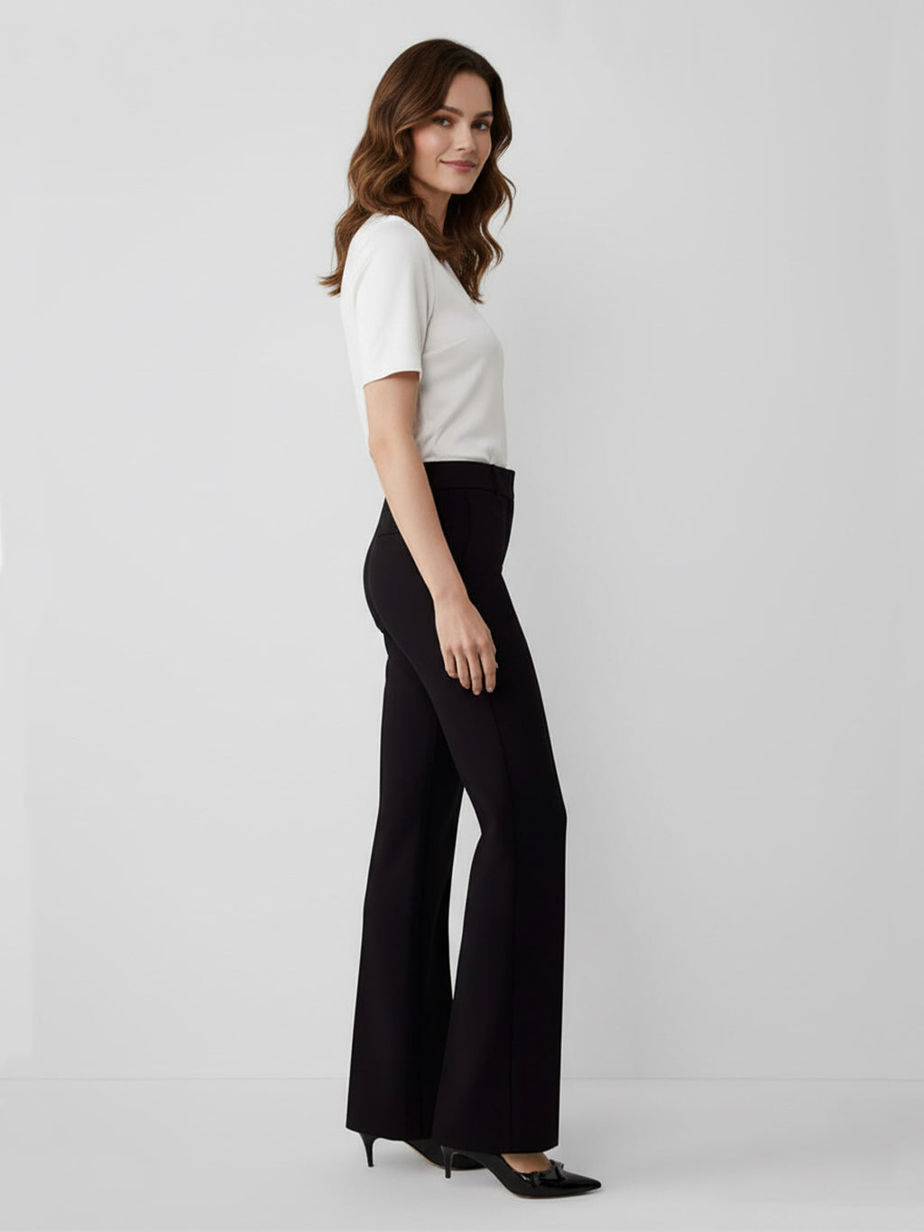 High-Waisted Commuter Suit Pants