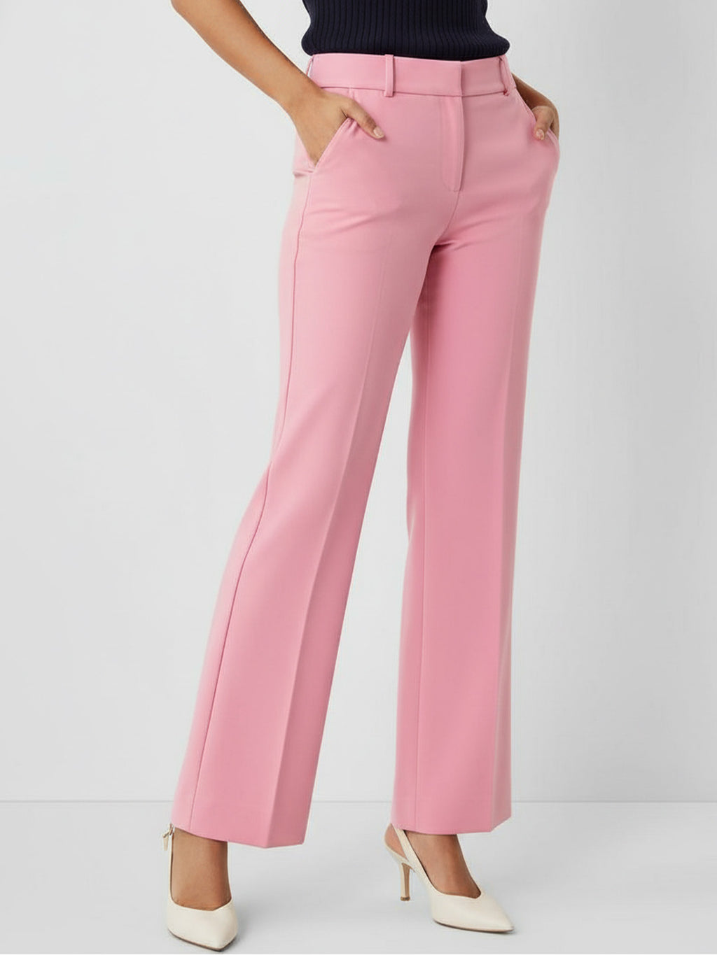 High-Waisted Commuter Suit Pants