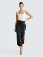 High-waisted Maxi Skirt