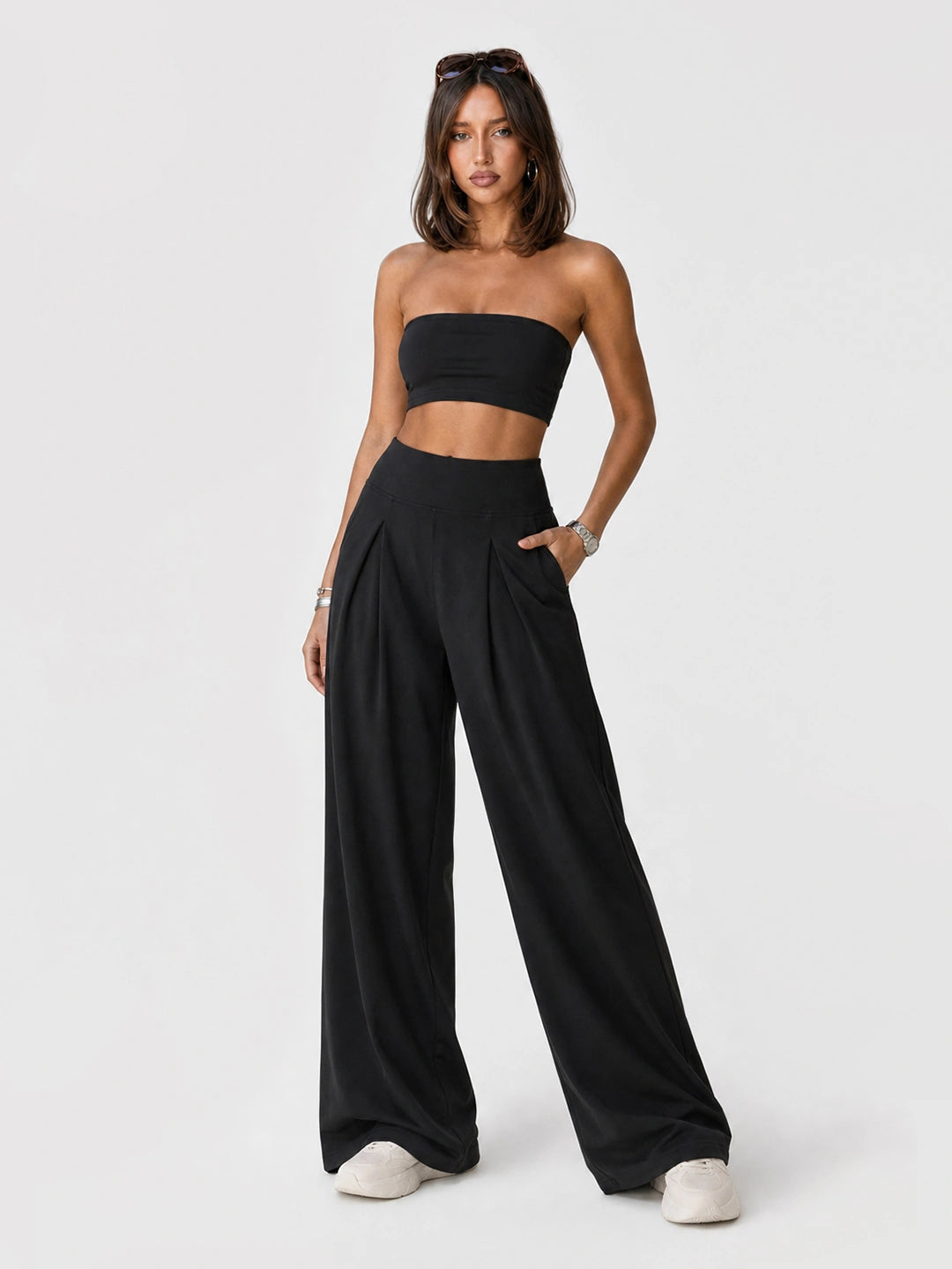 High Waist Wide Leg Yoga Lounge Pants