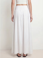 High Waisted Flowy Maxi Skirt