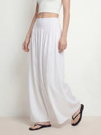 High Waisted Flowy Maxi Skirt