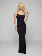 Ribbed Knitted Spaghetti Strap Maxi Dress