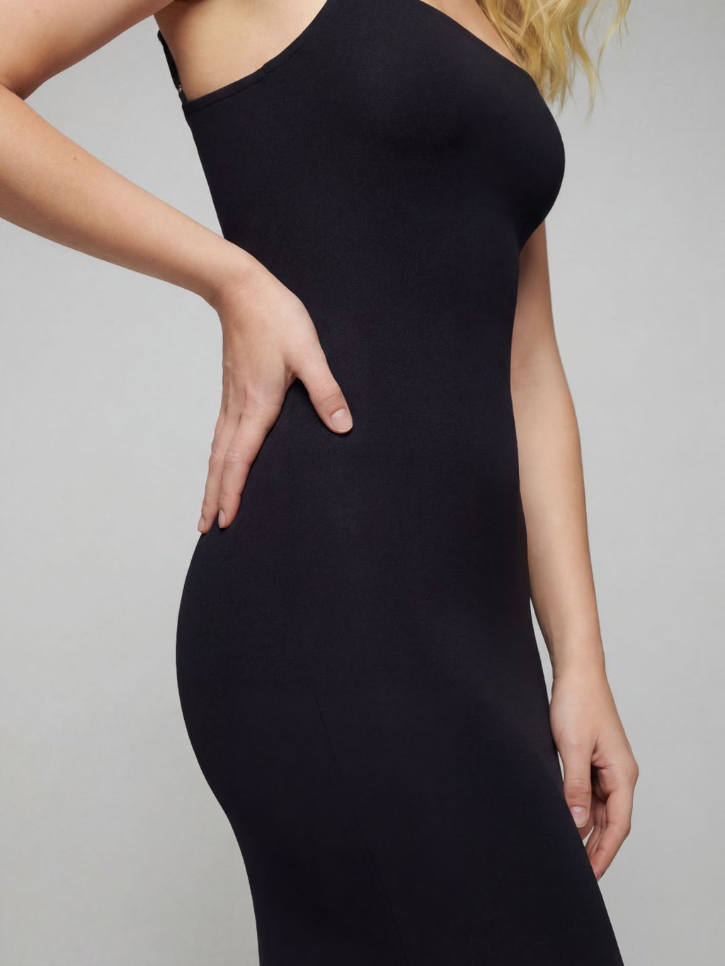 Ribbed Knitted Spaghetti Strap Maxi Dress