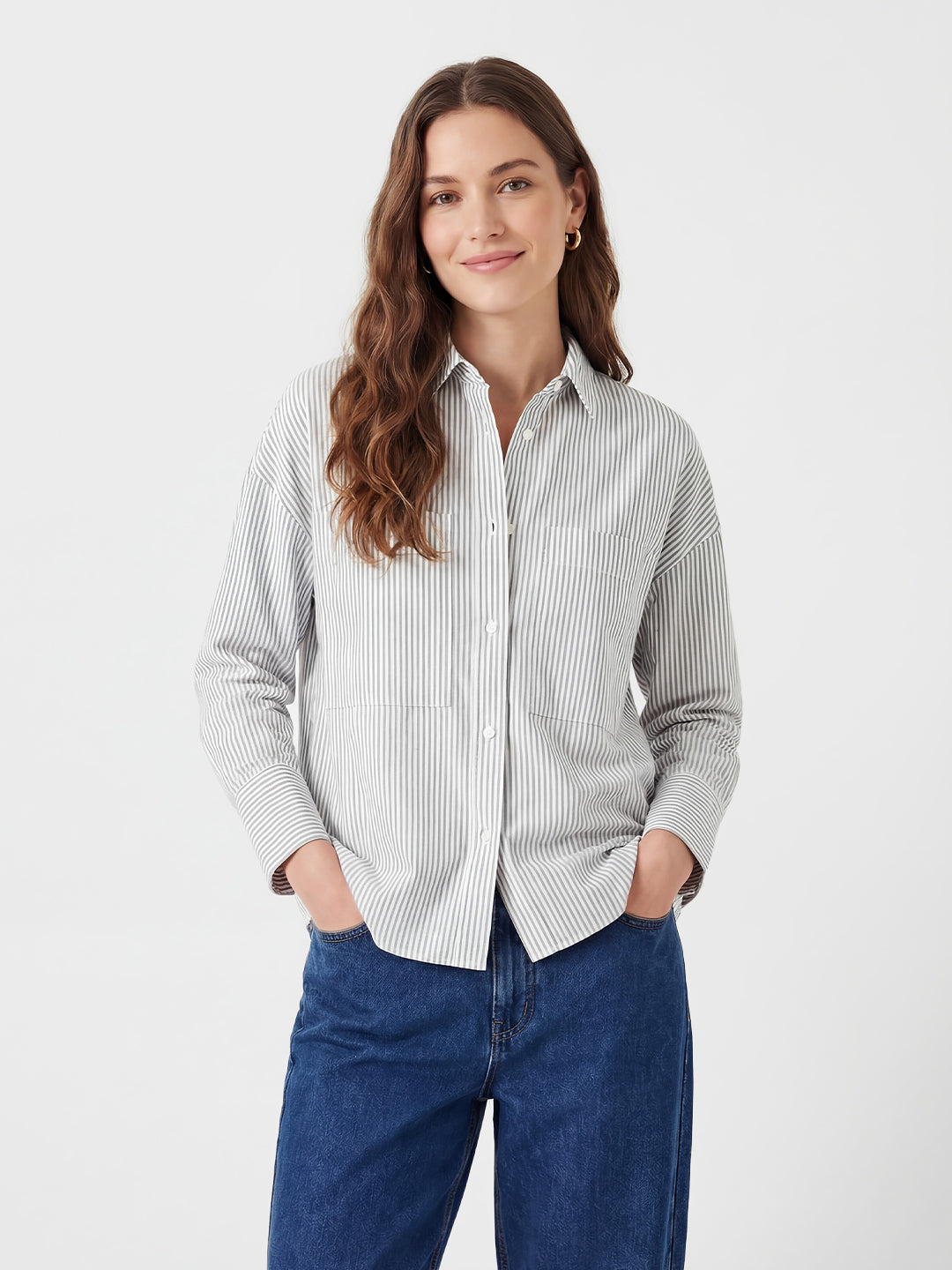Large pocket striped shirt Secondary image