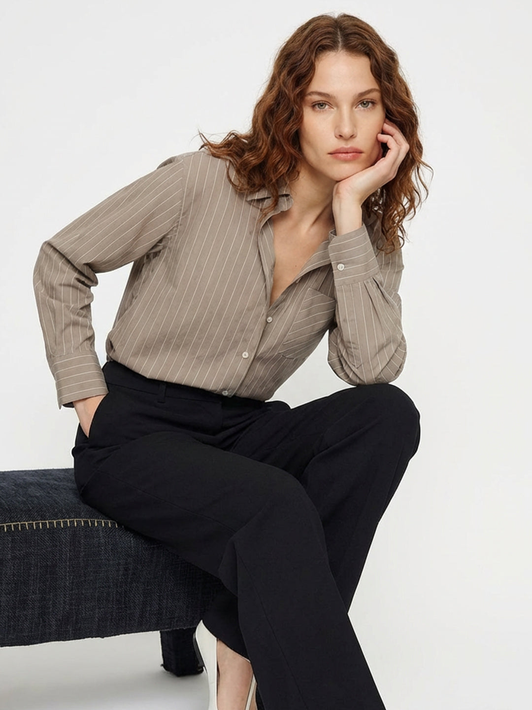 Loose Striped Shirt Main image