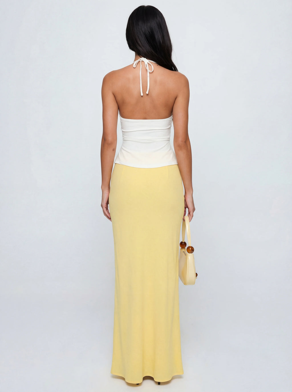 Low Rise Minimalist Flowy Maxi Skirt