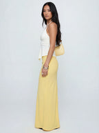 Low Rise Minimalist Flowy Maxi Skirt