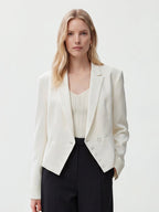 Asymmetrical Multi Button Tailored Blazer