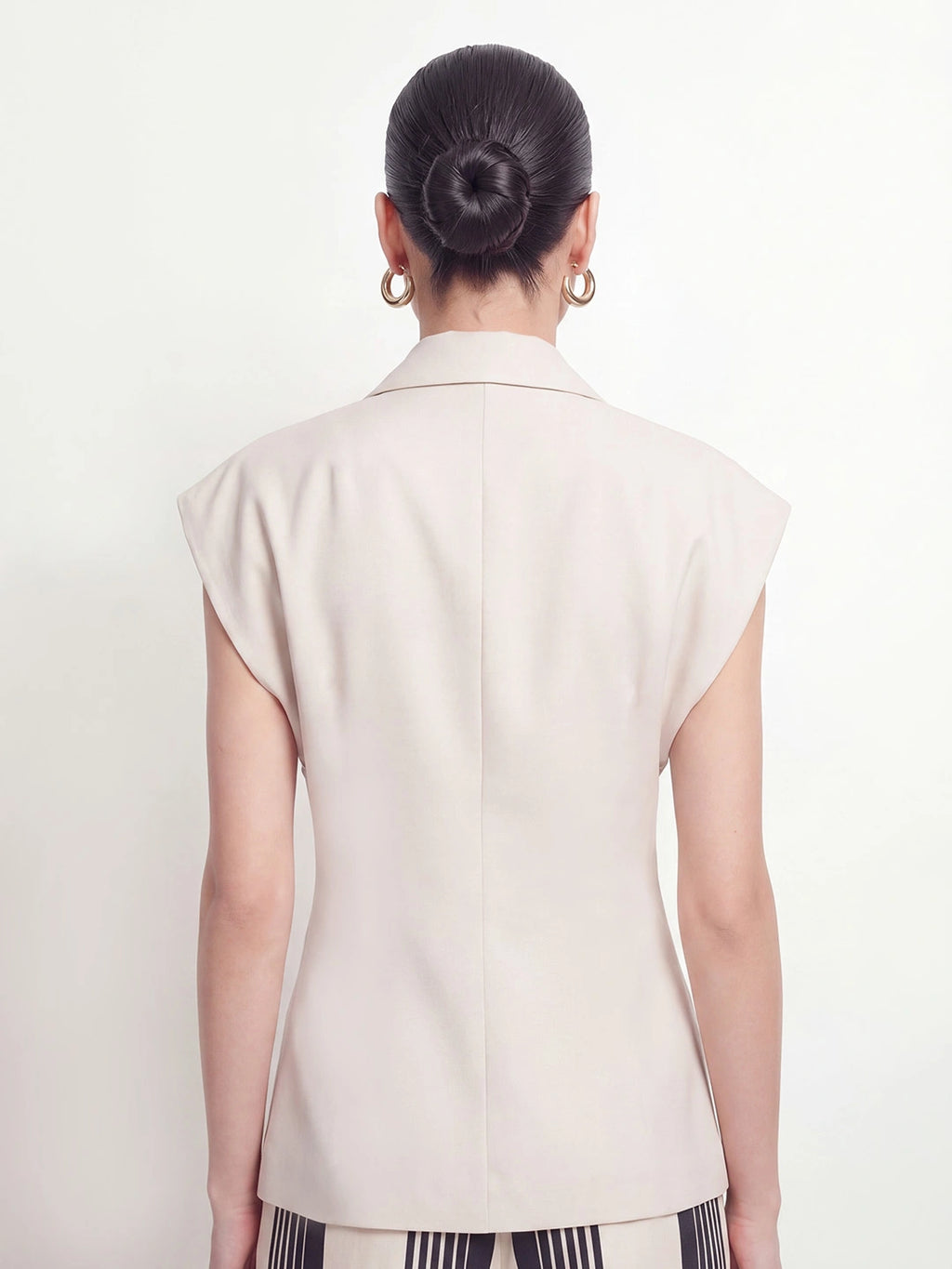 Notched Lapel Slim Blazer Vest