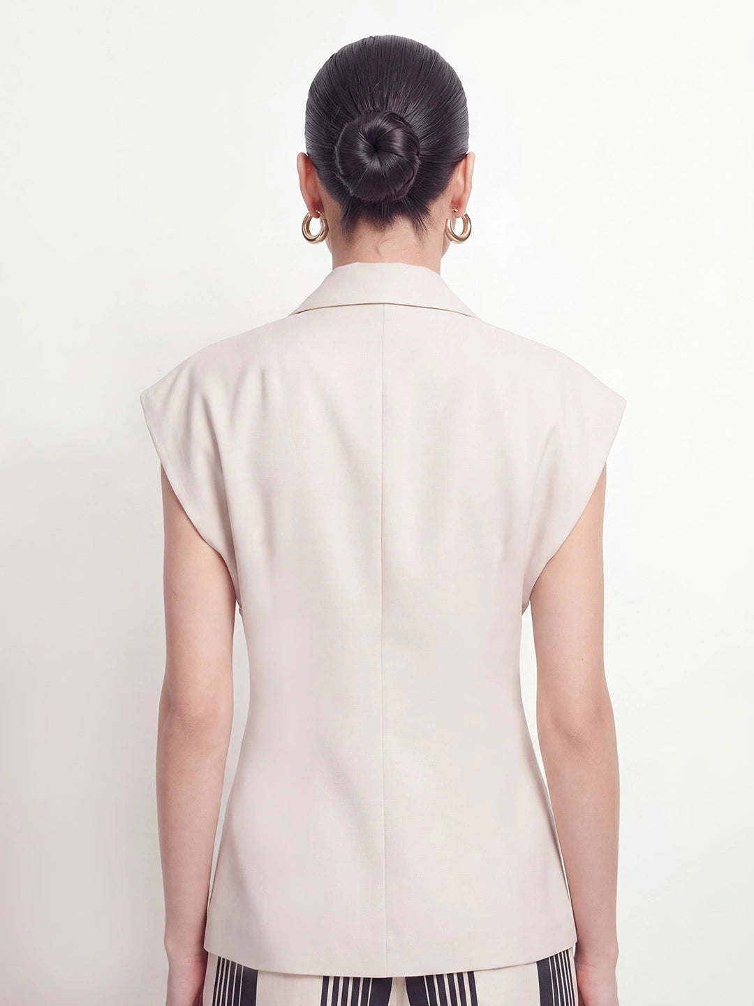 Notched Lapel Slim Blazer Vest