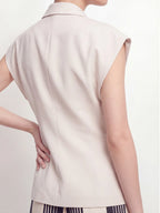 Notched Lapel Slim Blazer Vest