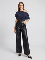 One-shoulder Knit Top