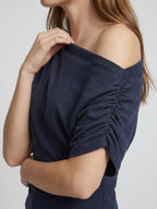 One-shoulder Knit Top