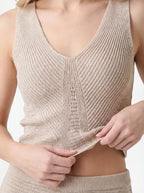 Open weave Cotton Tank Top