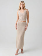 Openwork knitted Cotton Skirt