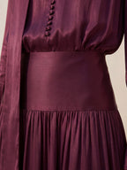 Valentine's Day Exclusive -Luxurious Draped High-Waist Maxi Skirt