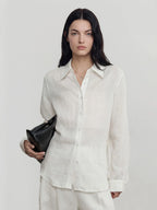Relaxed Button Down Linen Shirt