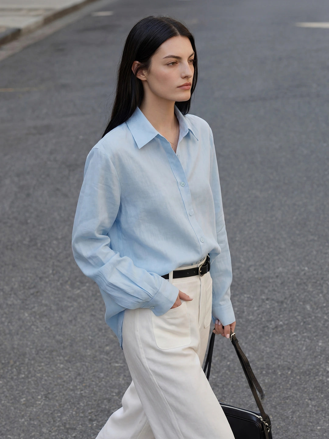 Relaxed Button Down Linen Shirt Secondary image
