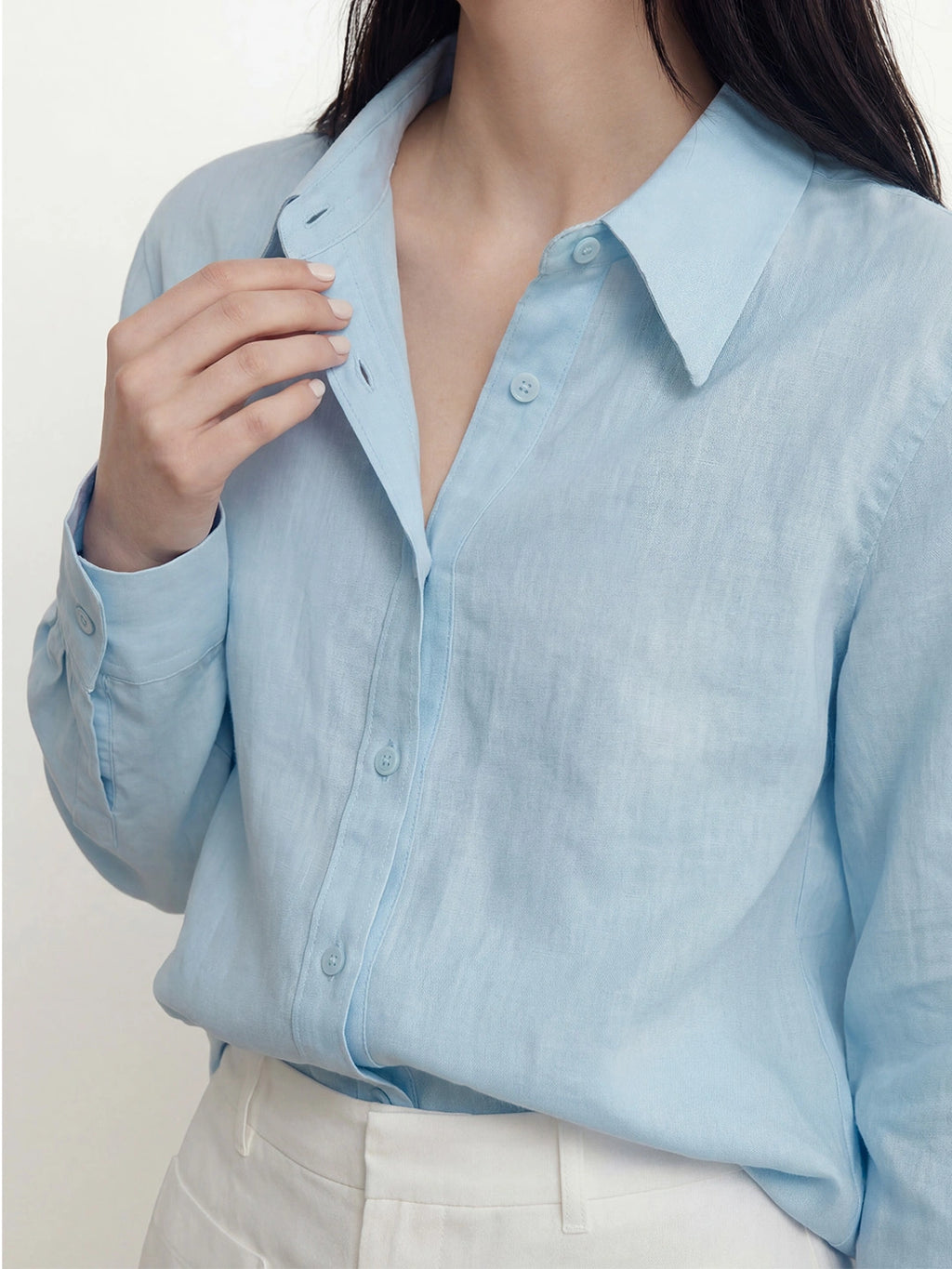 Relaxed Button Down Linen Shirt