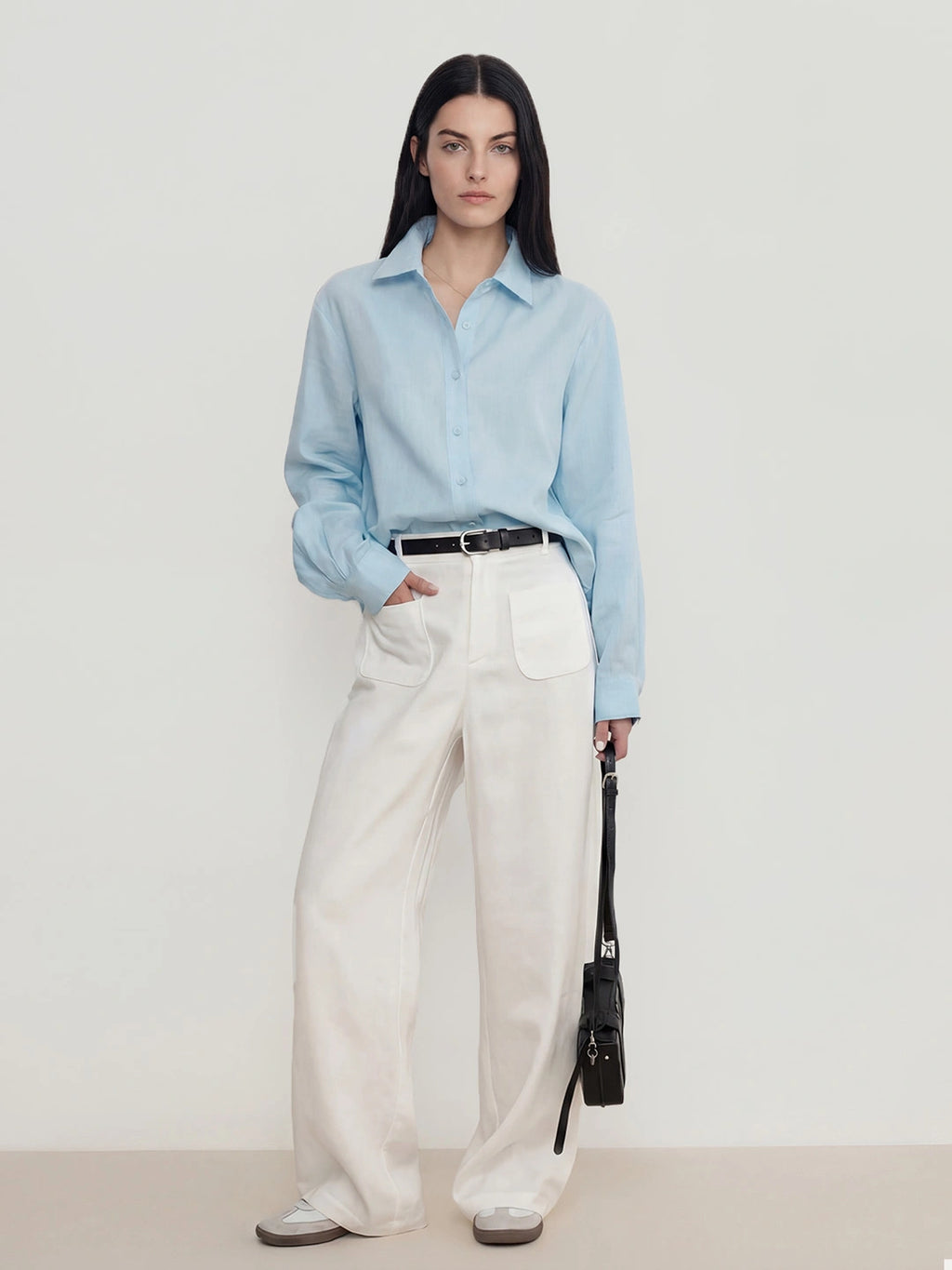 Relaxed Button Down Linen Shirt