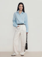 Relaxed Button Down Linen Shirt