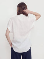 Relaxed Button Down Ramie Shirt
