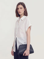 Relaxed Button Down Ramie Shirt