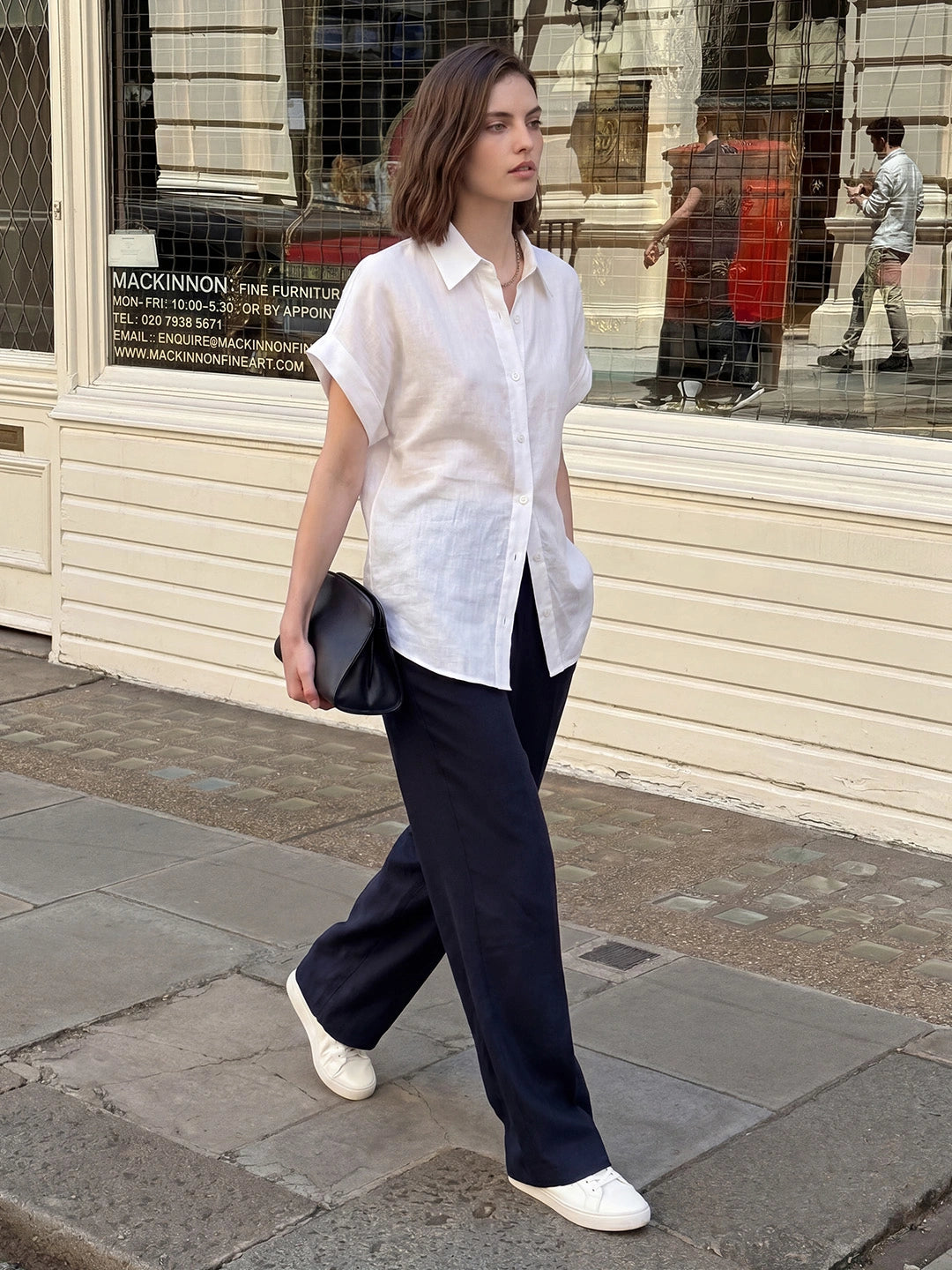 Relaxed Button Down Ramie Shirt