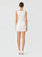 Ruched Drape Sculpt Mini Dress
