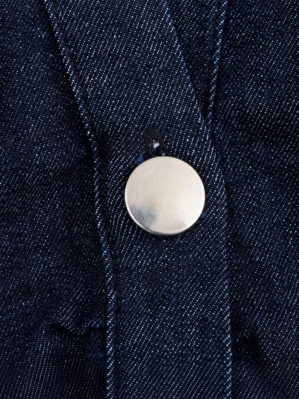 Ruched Waist Button-Down Denim Midi Dress